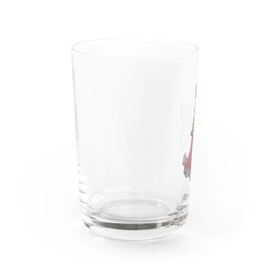 やそ吉の花のワルツ『セイヨウシャクナゲ』 Water Glass :left