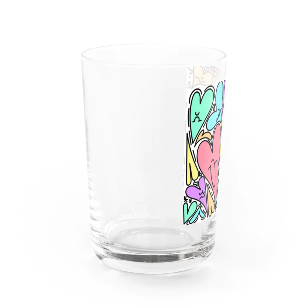 Hiko ONLINE STOREのmany many heart Water Glass :left