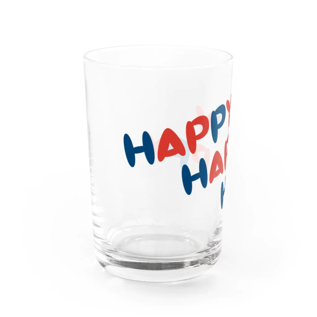 8anna storeのHAPPY HAPPY HAPPY！ Water Glass :left