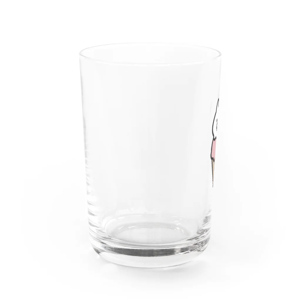 しあわせはおいしいよのとろ〜りアイスうさちゃん Water Glass :left