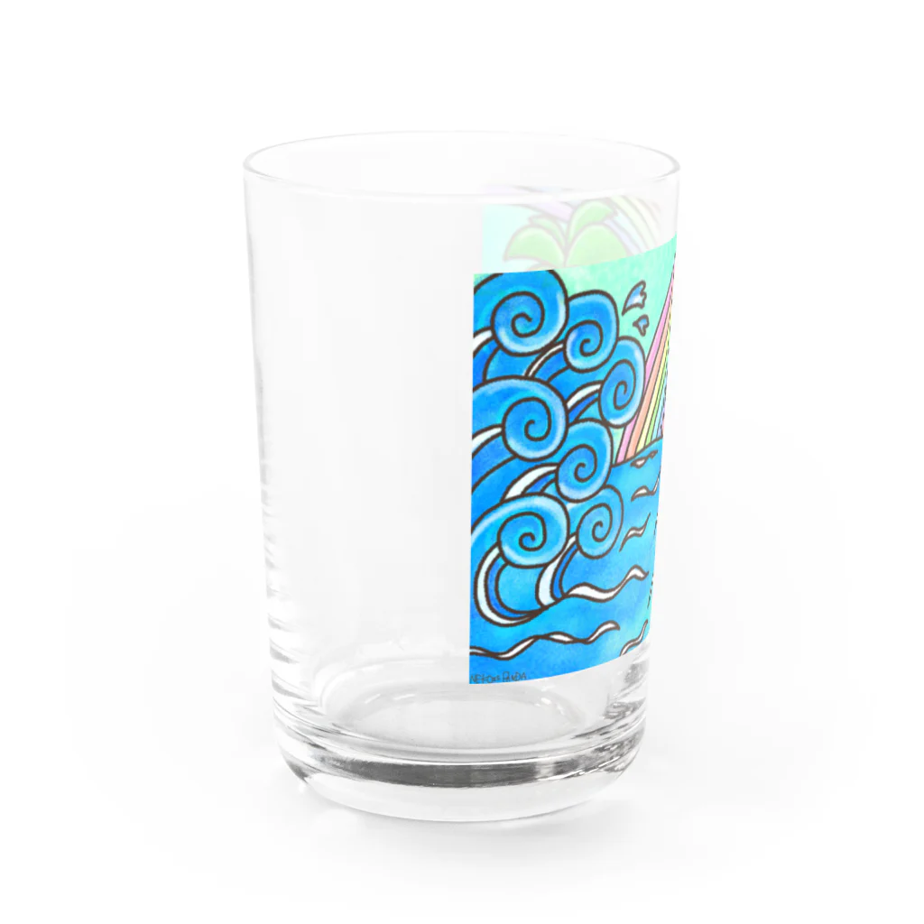 NEKOZE PANDAのSEA Water Glass :left