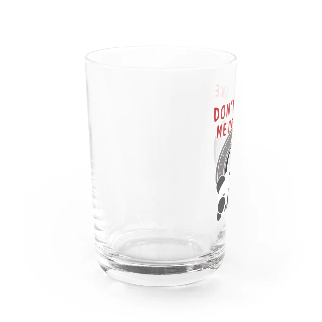 イラスト MONYAAT のCT162 おこさないでねA*ズレぱんだちゃんのDON'T WAKE ME UP...*白フチあり Water Glass :left