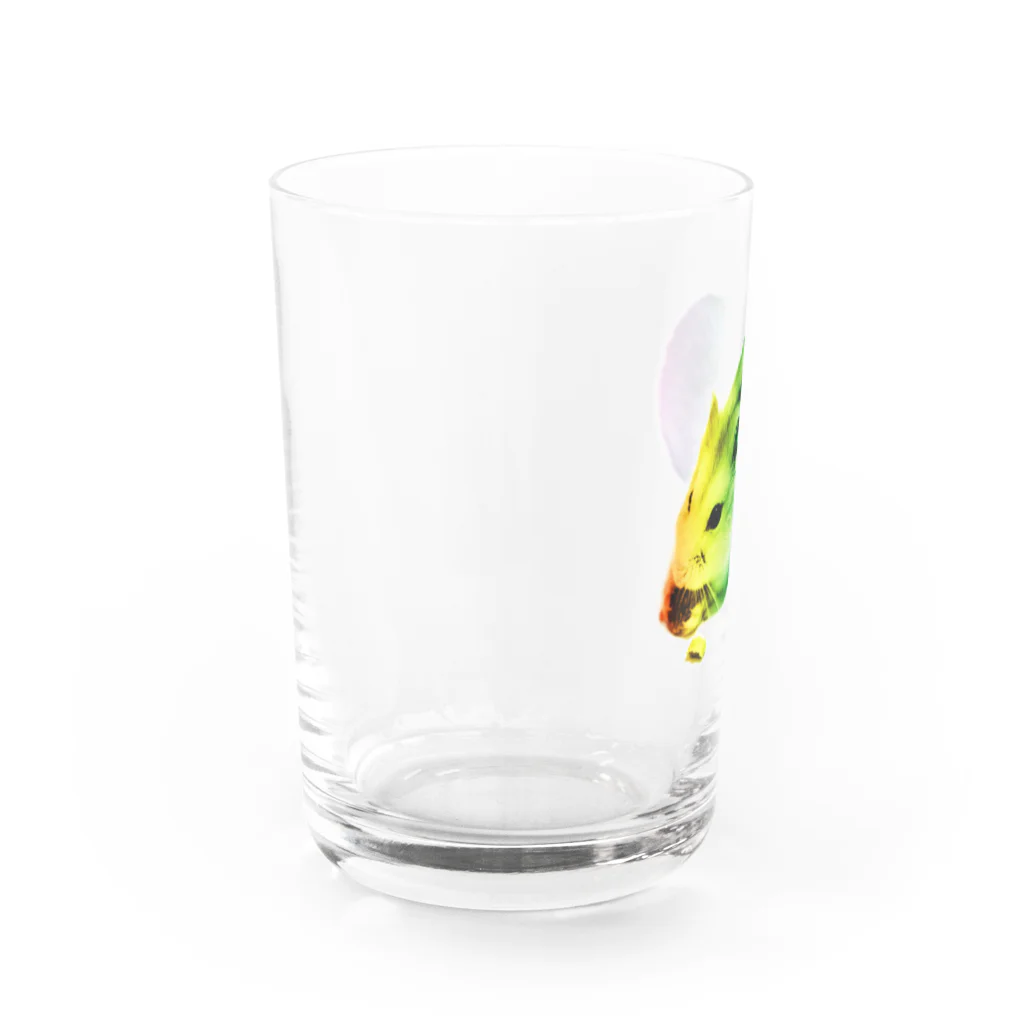 nooobuのレインボーはむすたー Water Glass :left