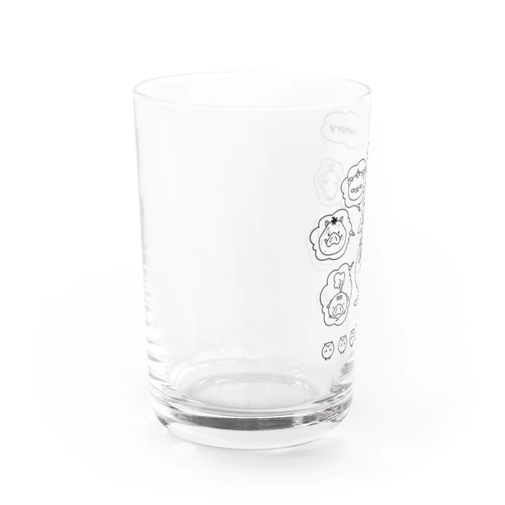 充実夜祭のハングリー Water Glass :left