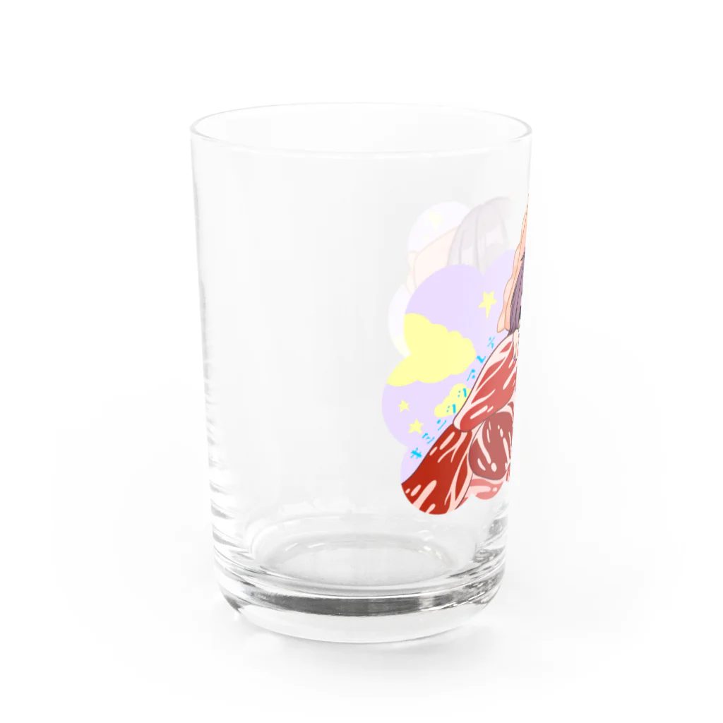 お肉屋さんのオフトン Water Glass :left