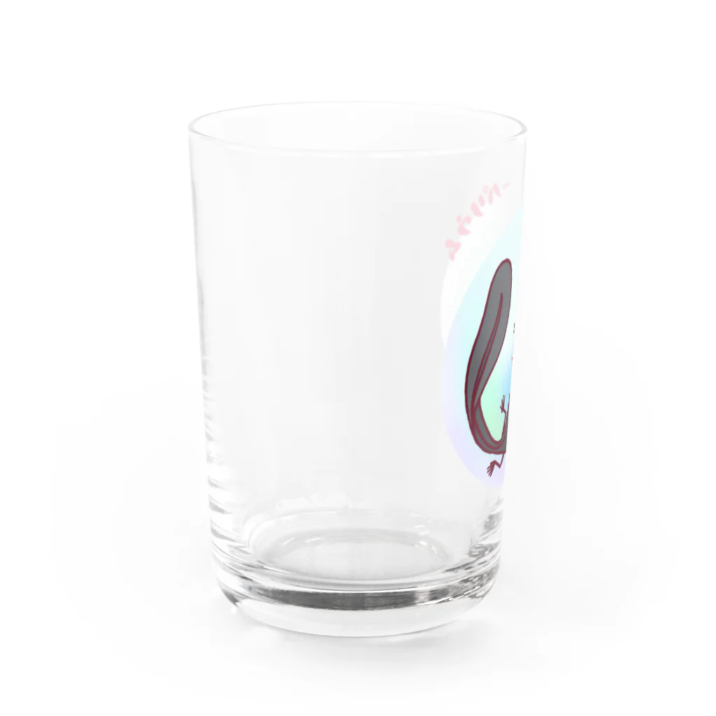 パンダヤサンのウーパリウムシャボン玉・黒 Water Glass :left