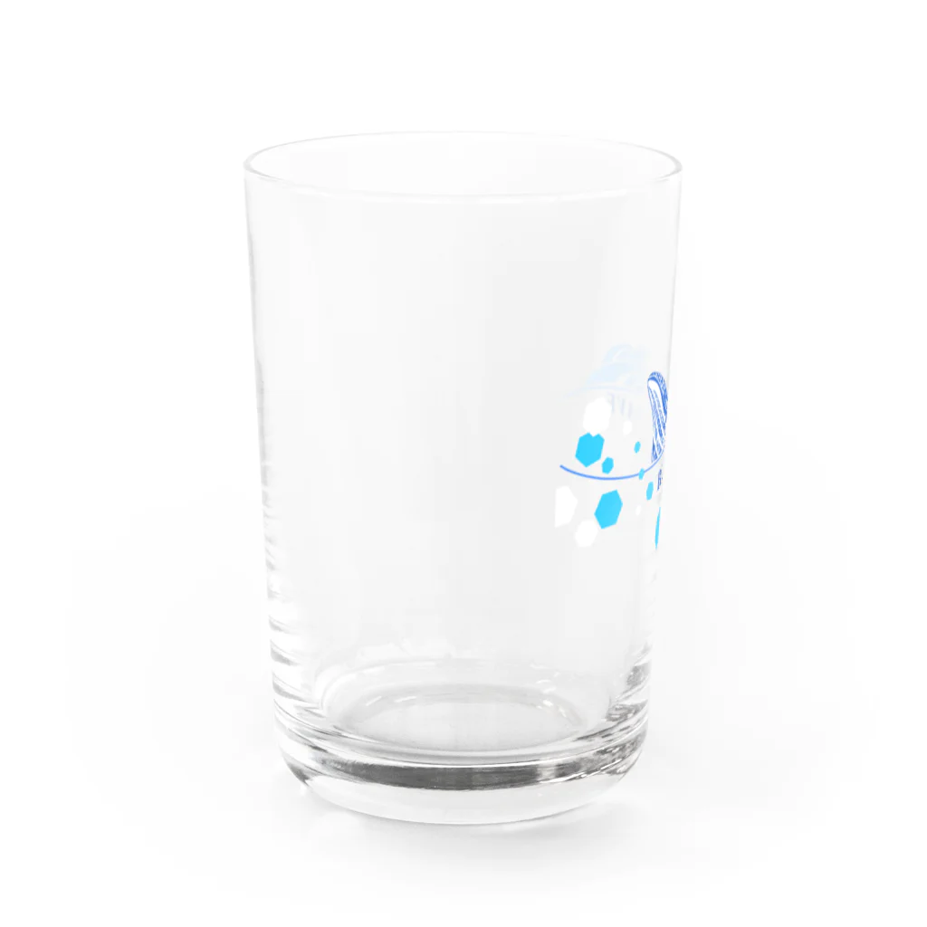 sHiKimaruの碧い紋様 ”BLUE WAVE” グラス左面
