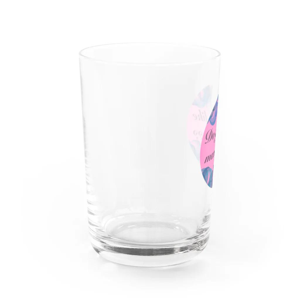 macaronマカロン🍯のmacaronは好きですか？ Water Glass :left