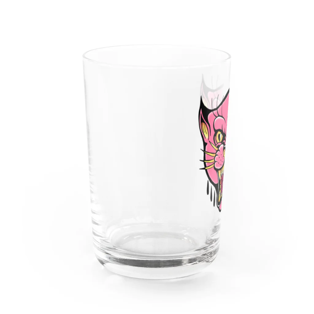 ACA oldschool tatsのPink panther Water Glass :left