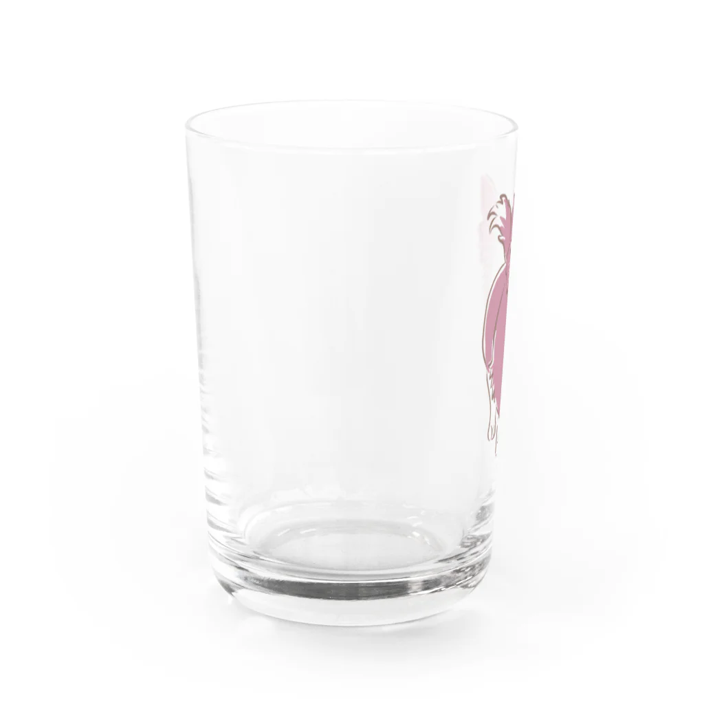 BeArtSuzumaruのあずきにゃんこ Water Glass :left