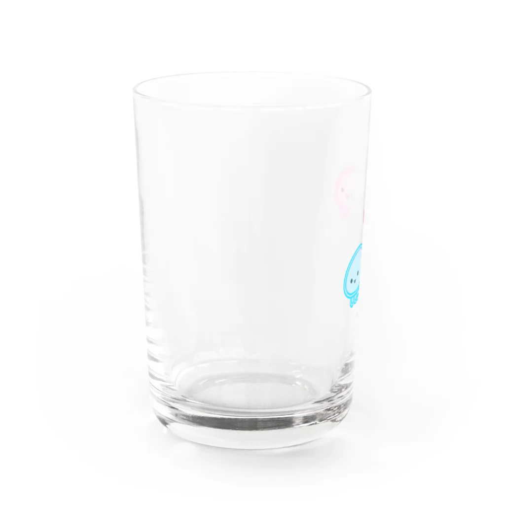 もものはな屋のつやつやくらげ Water Glass :left