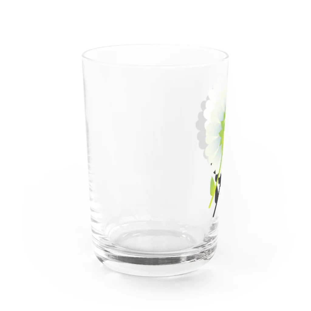 か〜ごのあっちむいてる花 Water Glass :left