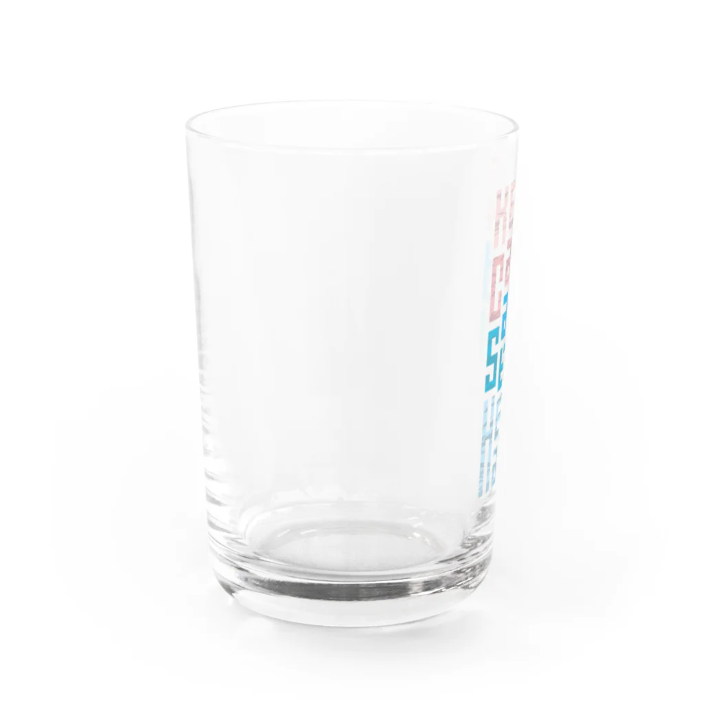 シェアメディカルブランドショップのKeep Calm and Stay Health Water Glass :left