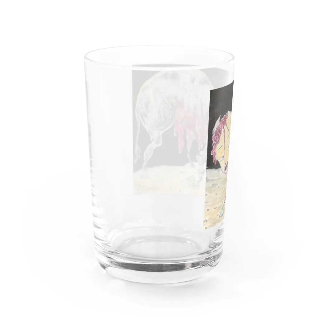 南無地蔵菩薩のくだん Water Glass :left