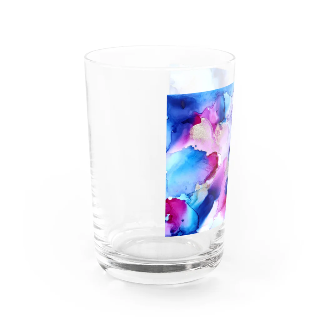 corona_homeのカラフルフラワー Water Glass :left