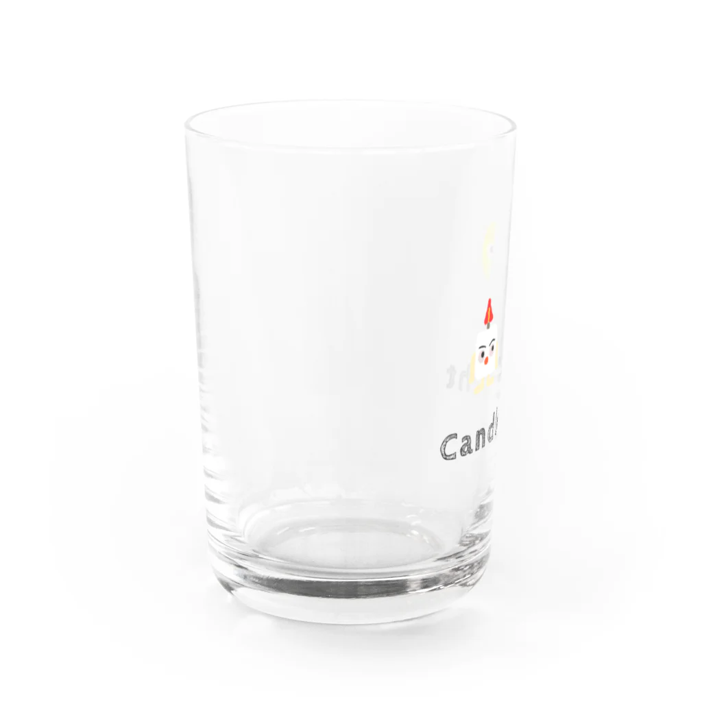 須田ふくろうのキャンドルくんとライトくん Water Glass :left