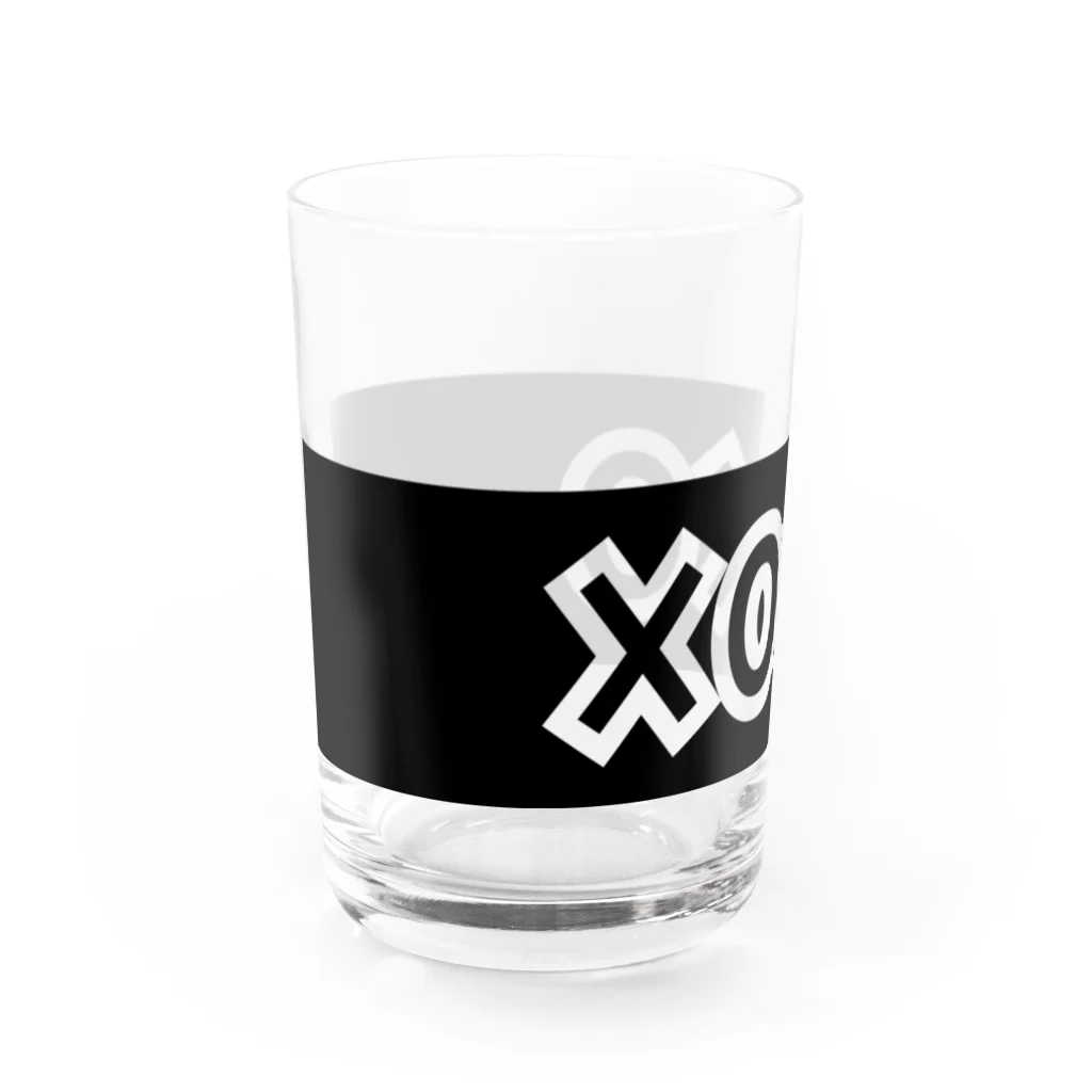 XOXOのXOXOロゴ　グラス グラス左面
