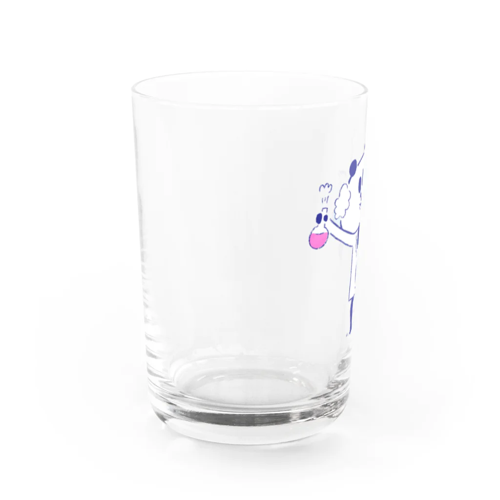 パパンがパンダ！【公式】のさいえんてぃすと Water Glass :left