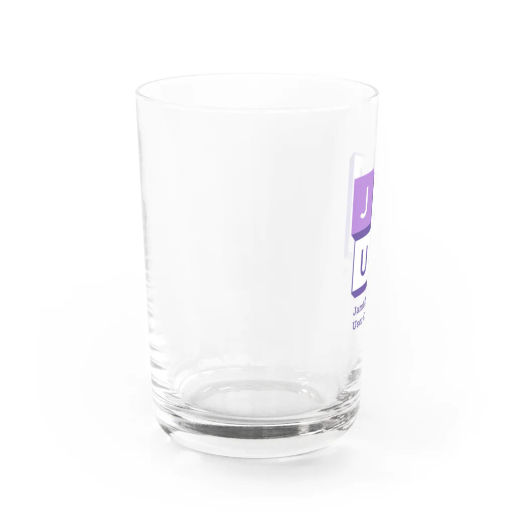 JMUGのJMUGロゴ Water Glass :left