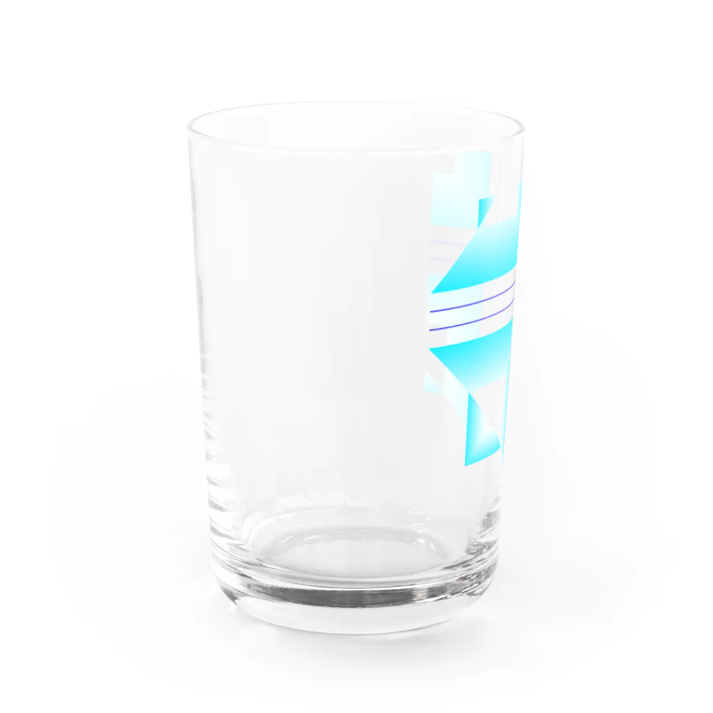 sevenoverlineのcrossroad -icecolor- Water Glass :left