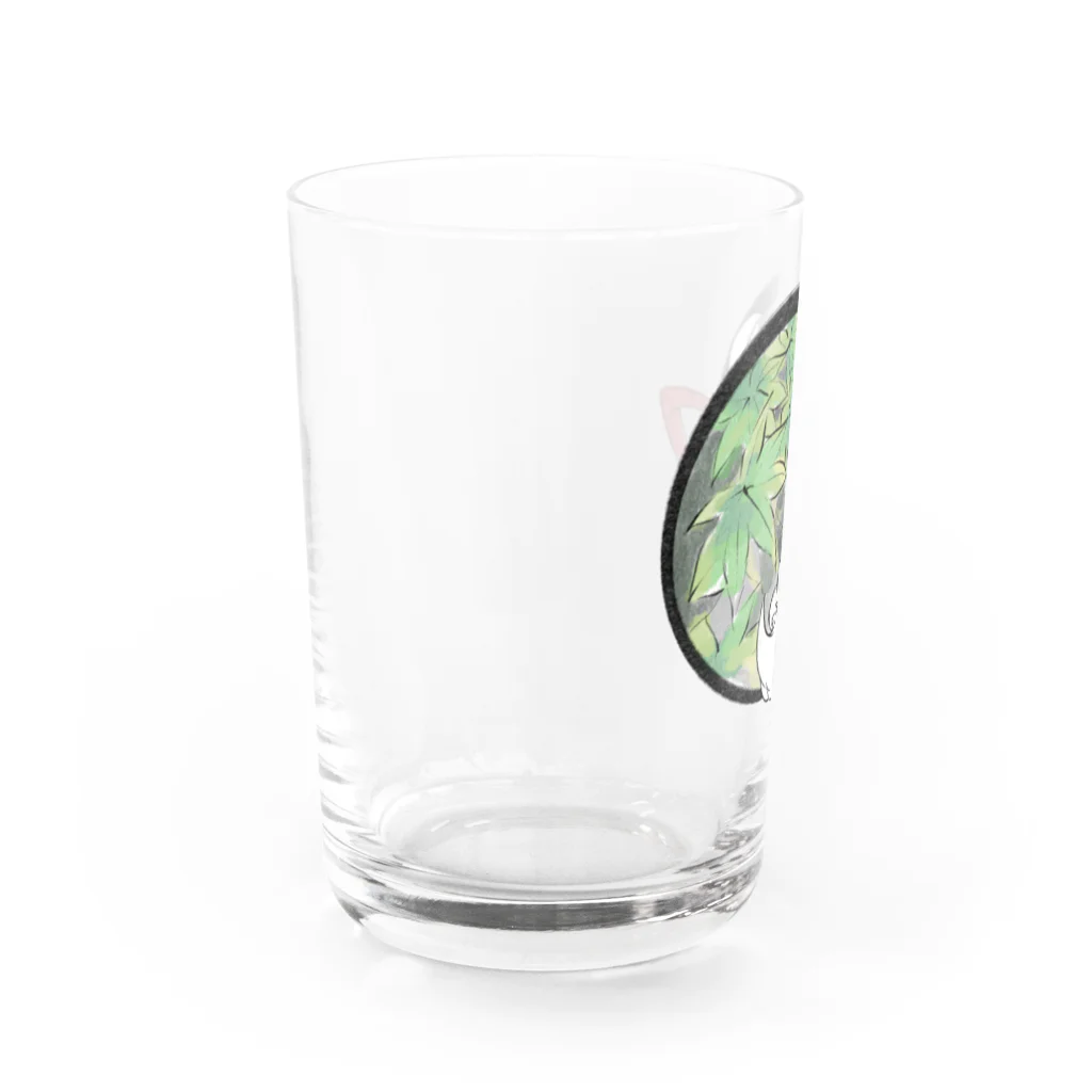 夢と知りせばのきつねのこん様(青もみじ) Water Glass :left