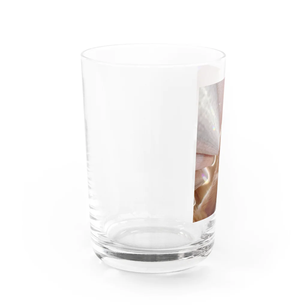 ちえまる商店の上目遣いきゅるるんもなちゃん Water Glass :left