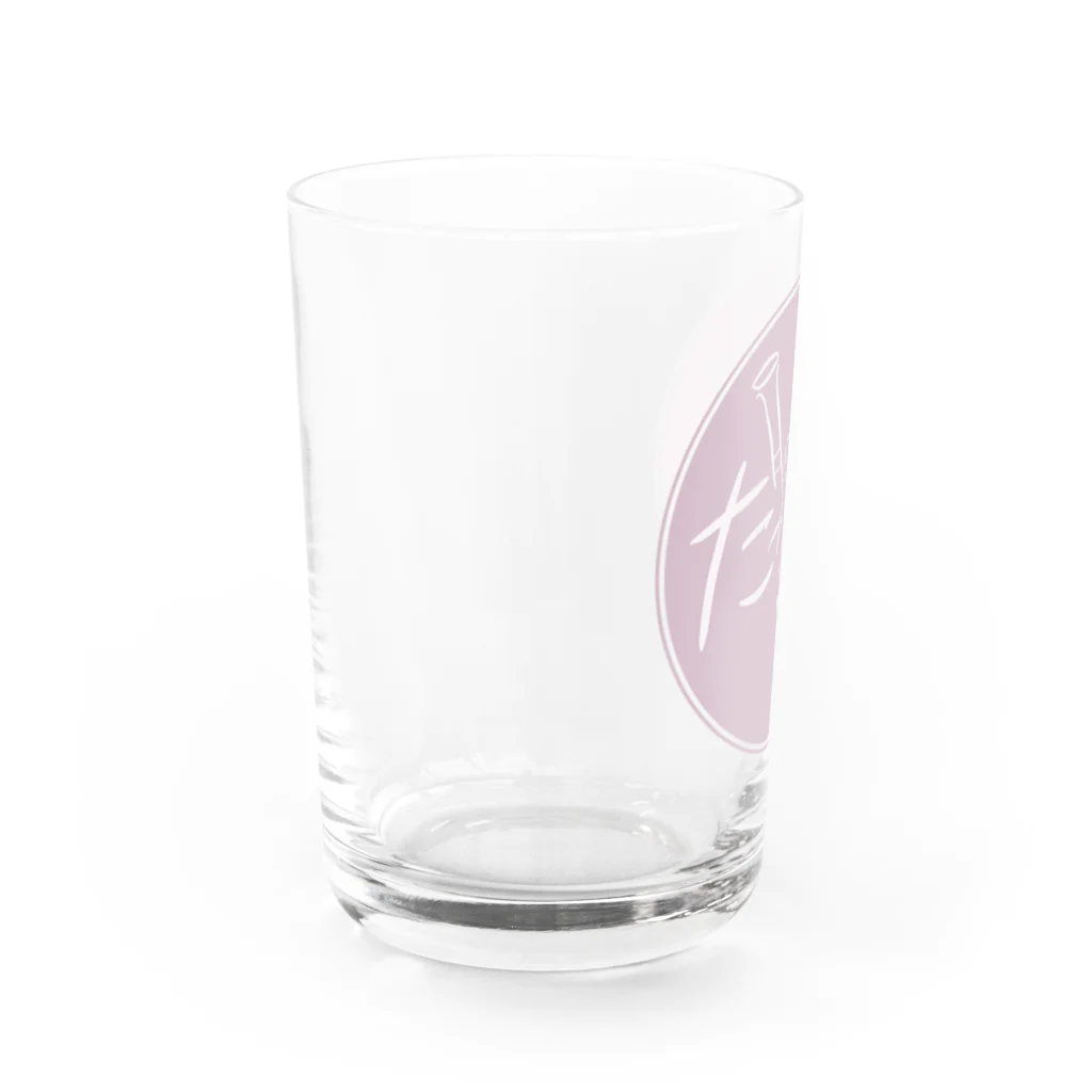 たかはるのたかはるロゴ Water Glass :left