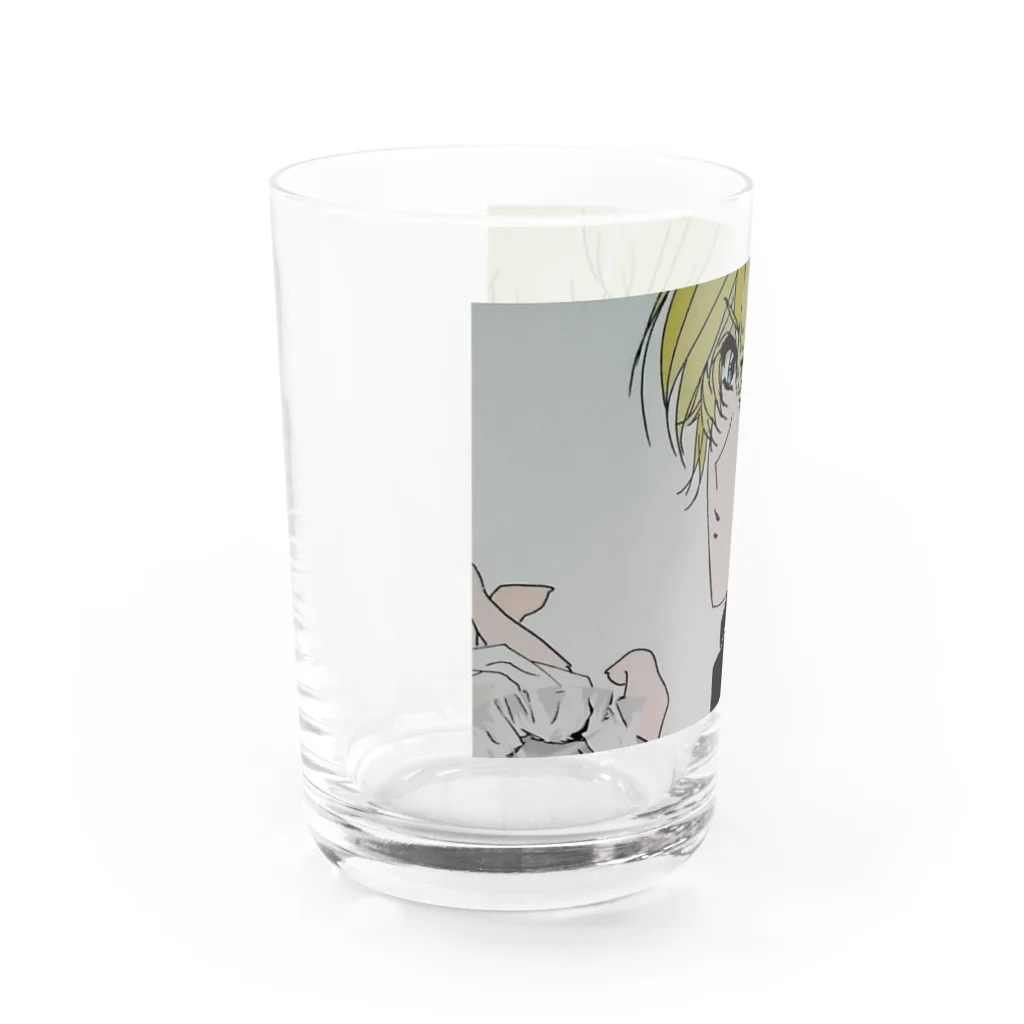 タケノコ八の古臭い絵 Water Glass :left