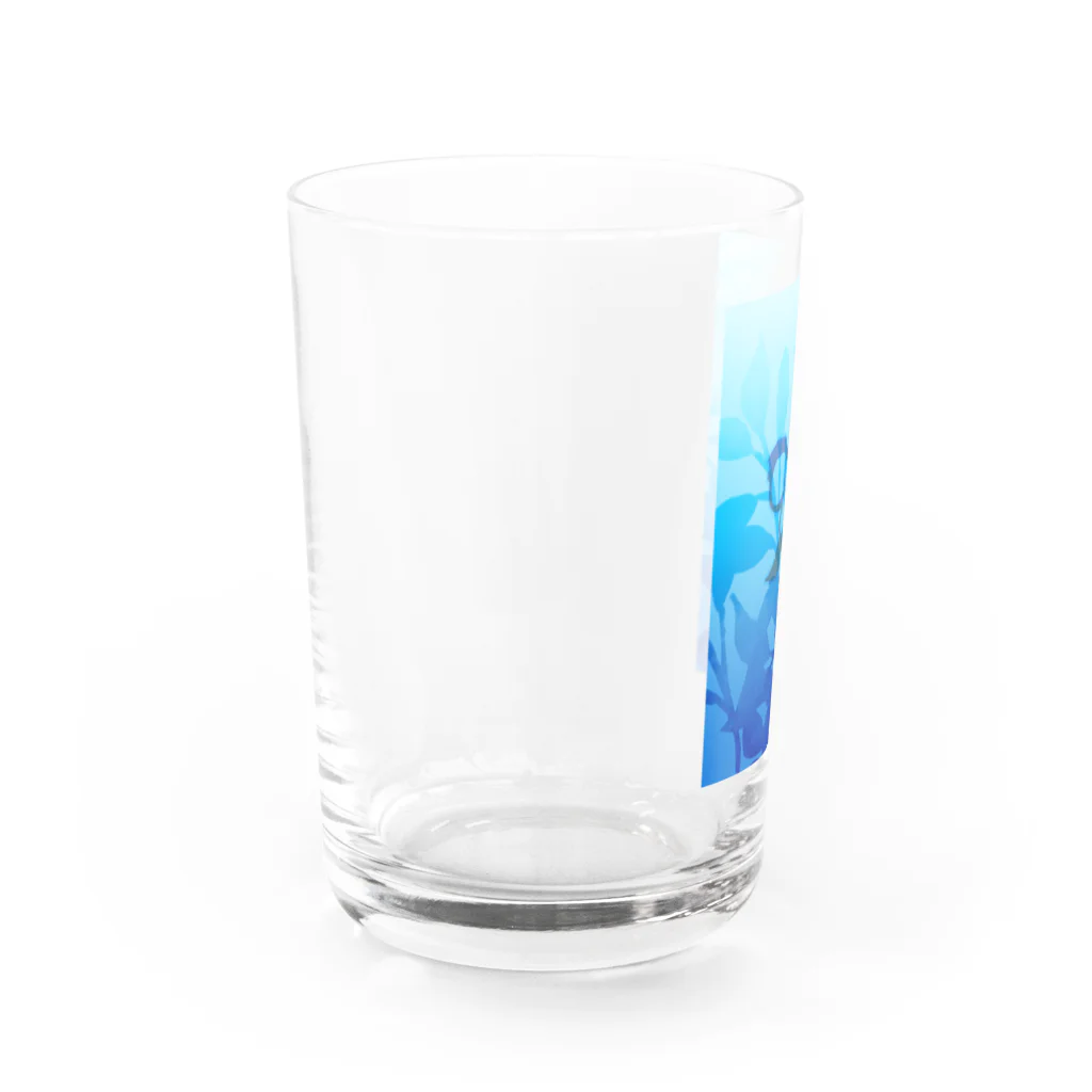 どんぶりむらのナチュラル鼻眼鏡 Water Glass :left