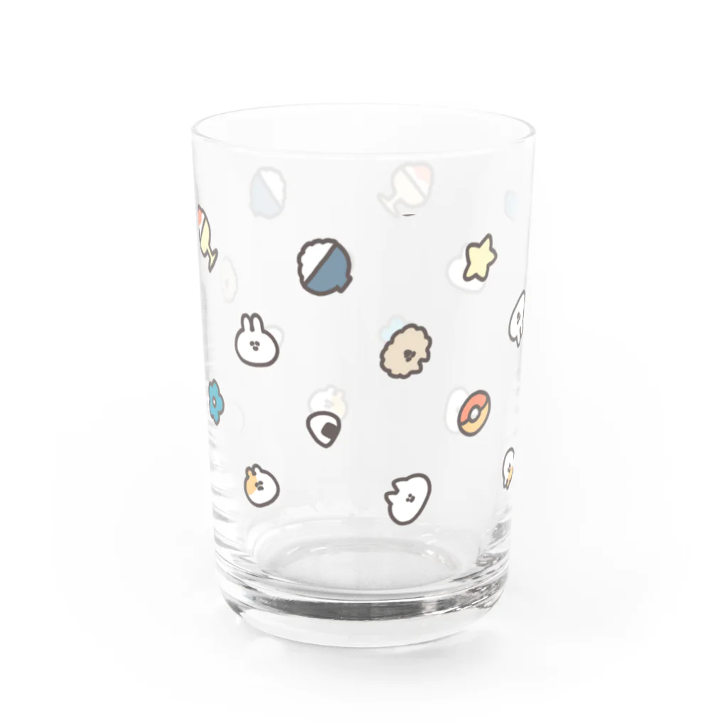 ナポリのSUZURIのうさちゃんファミリー Water Glass :left