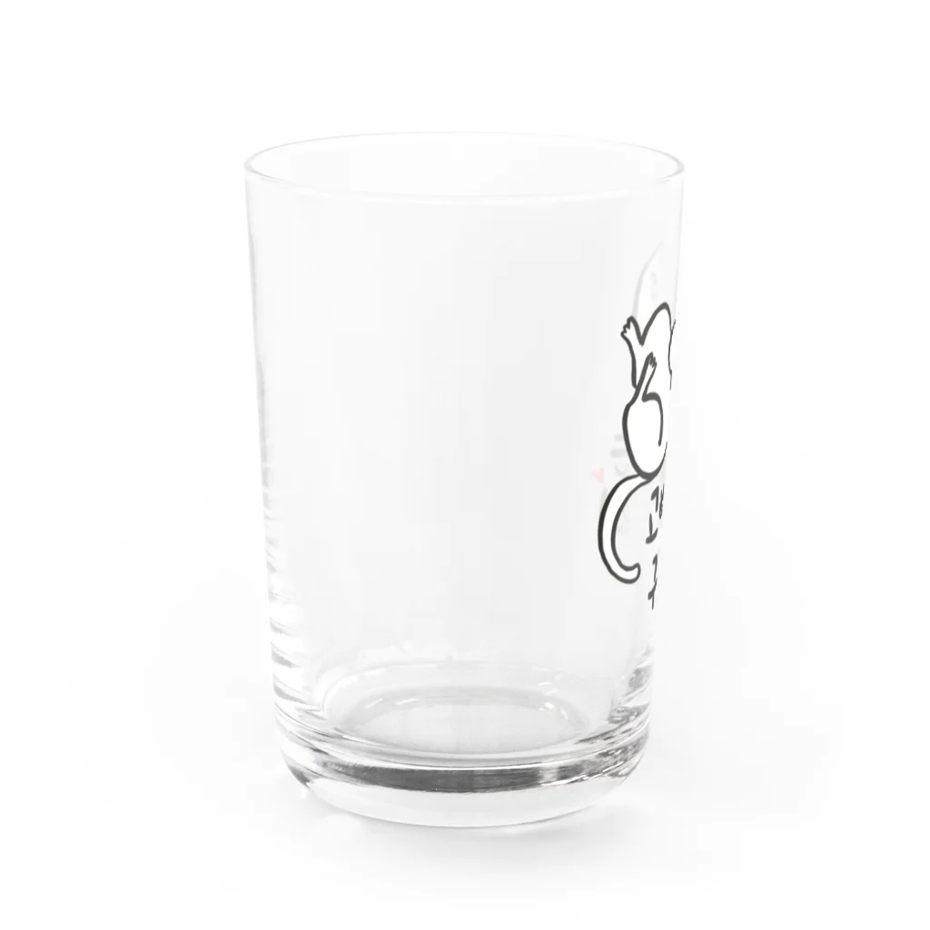 街のハングル屋さんの고양이 グラス Water Glass :left