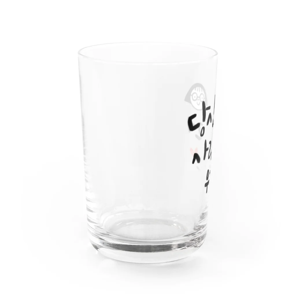 街のハングル屋さんの소녀(少女)グラス♥️ Water Glass :left