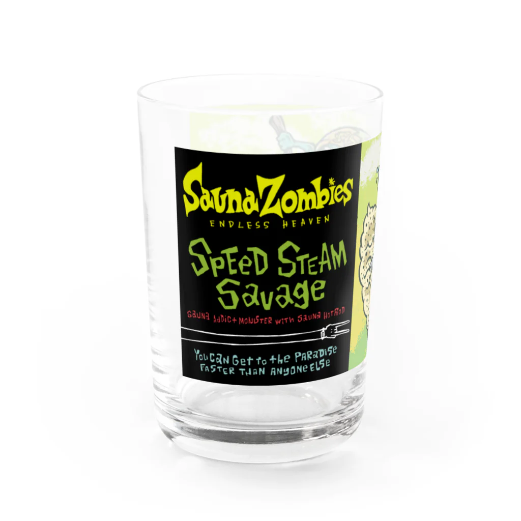 SAUNA ZOMBIESのSAUNA ZOMBIES-Weird Sauna Monsters GLASS- Water Glass :left