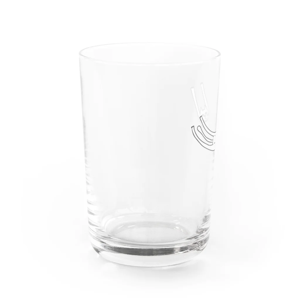 テンツクのよろず屋の猫ろんだグラス Water Glass :left