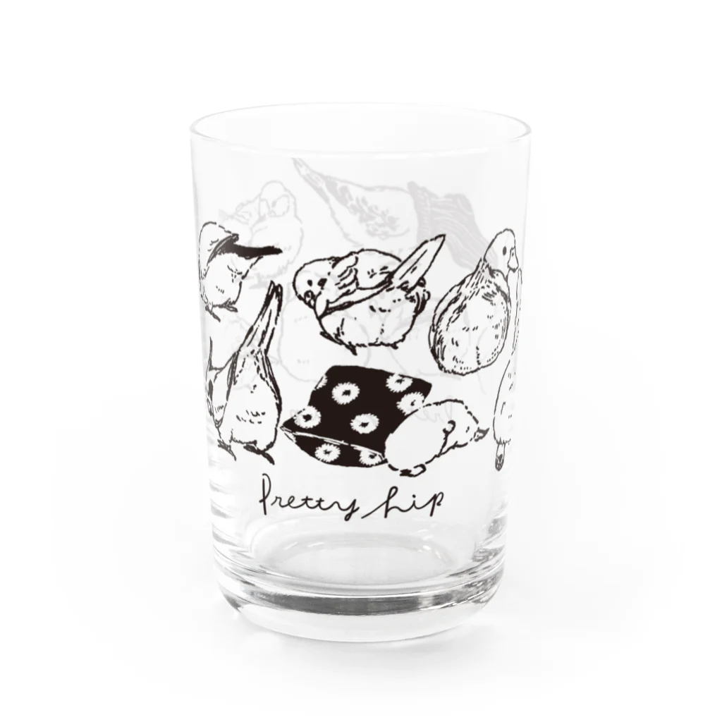 monbulanのプリティーヒップ〜ステキなおしり〜 Water Glass :left