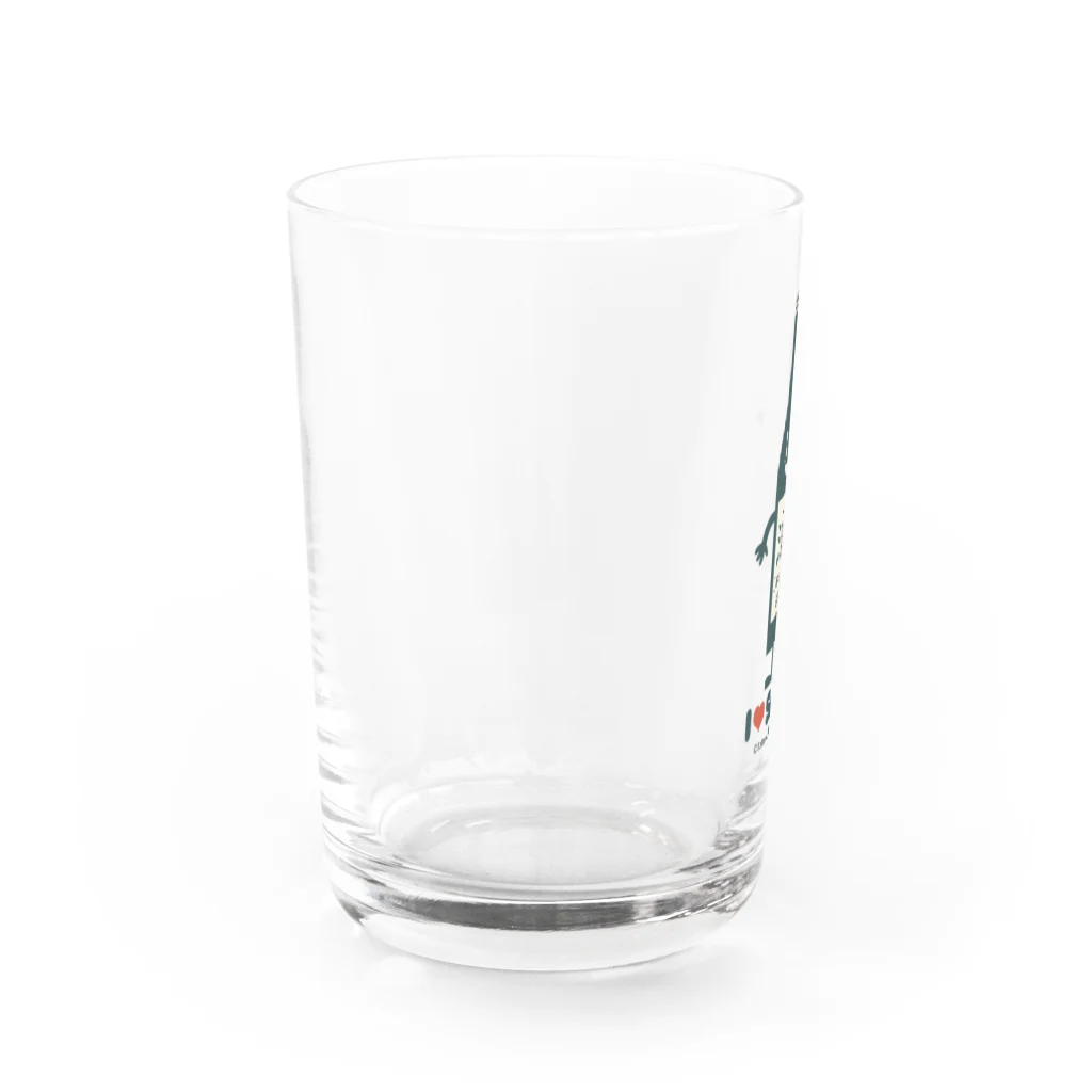 YoakeNecoのジザケーさん　東北☆家族 Water Glass :left