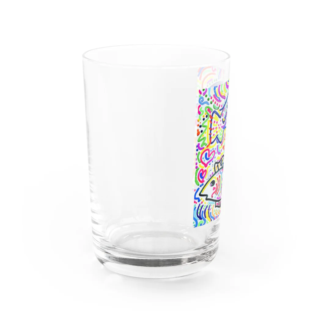 kura_shop🌈のさかな2匹いる Water Glass :left