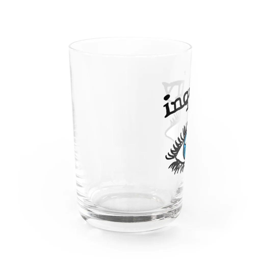 ぶらんち工房の眉毛が文字認証のアレ Water Glass :left