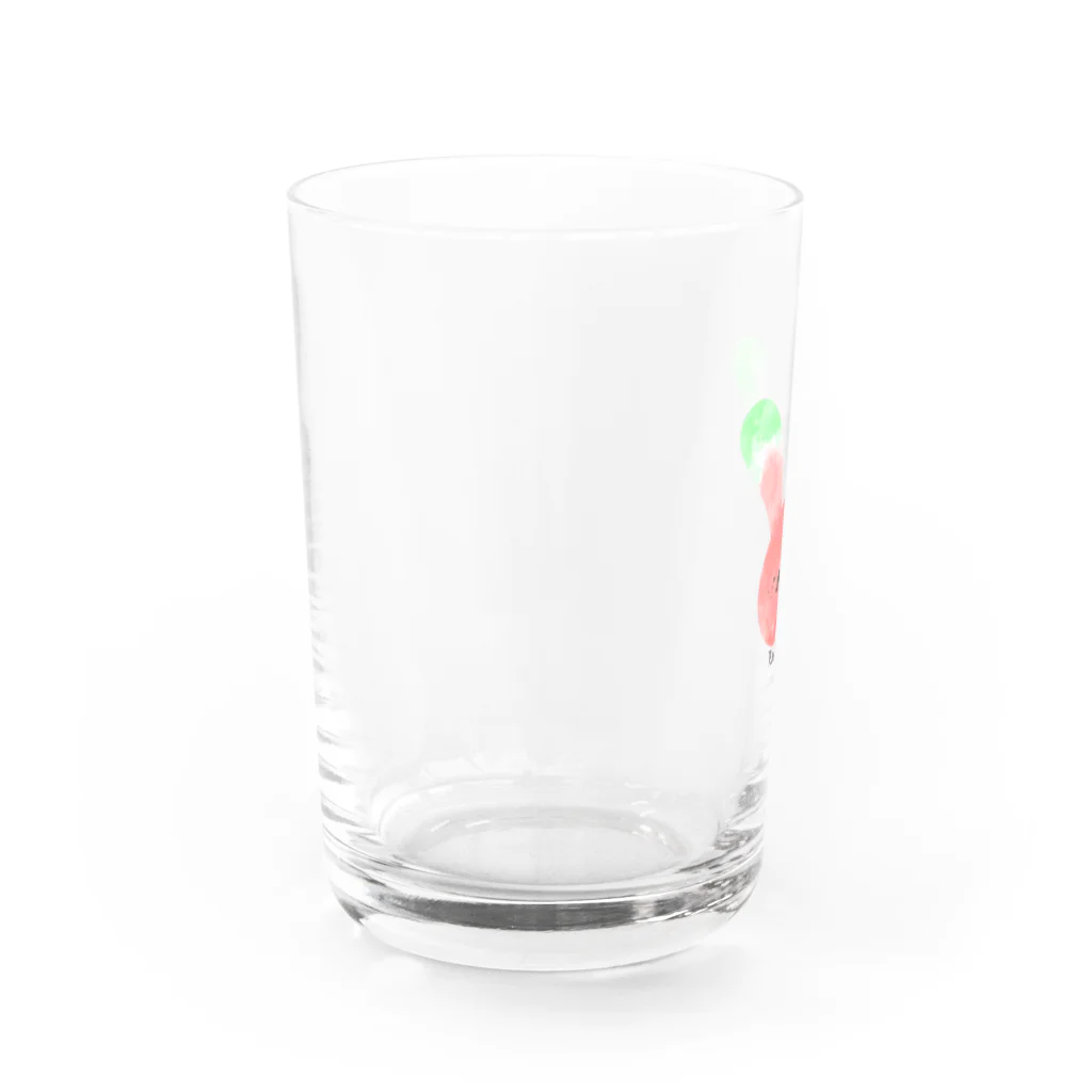 o-komeのうさぎのおっさん(すいか） Water Glass :left