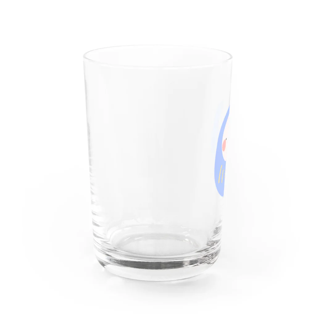 o-komeの気怠げだるま(青） Water Glass :left