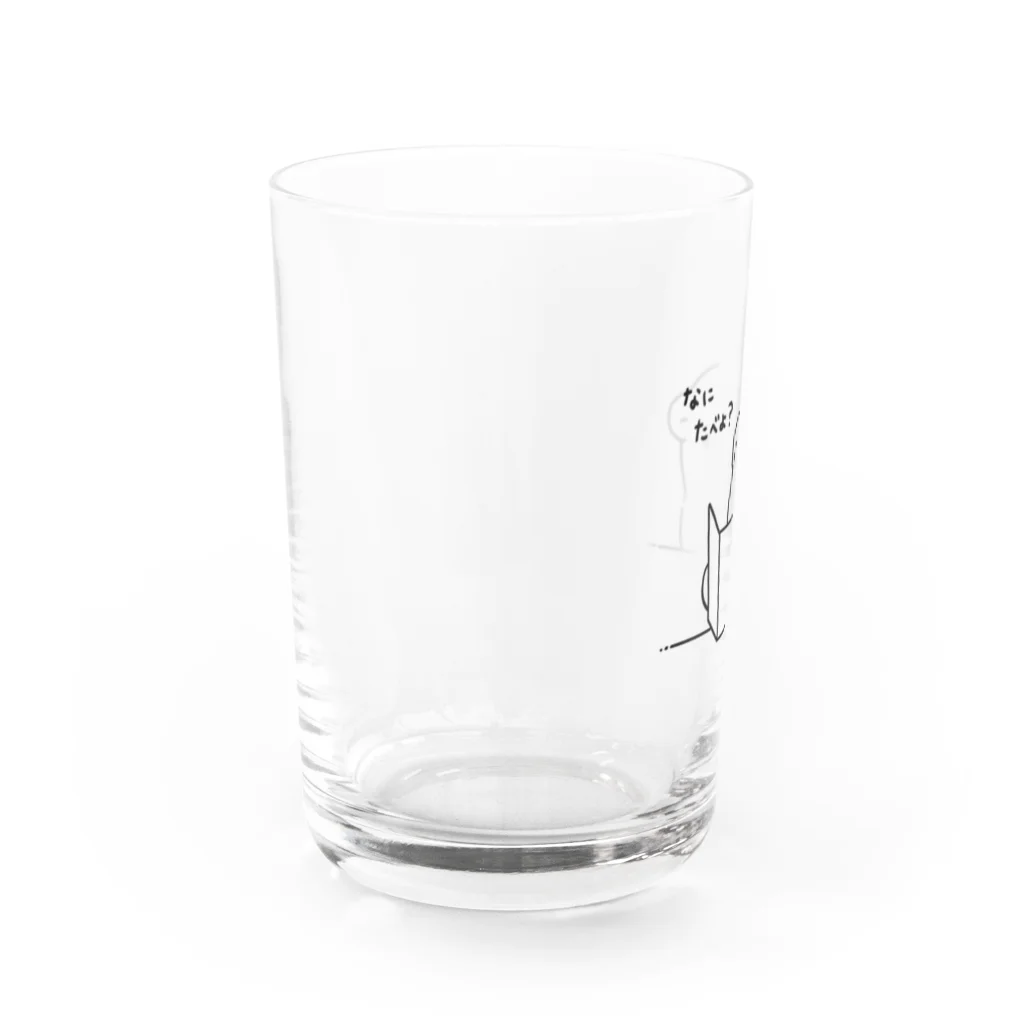 あか子のグッズのこんだてしろくま Water Glass :left