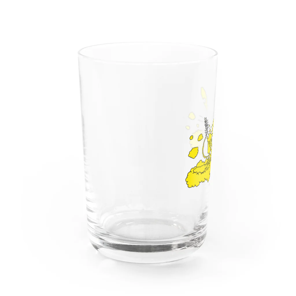 POPCORN の乾杯！もくもく生ビールネズミ Water Glass :left