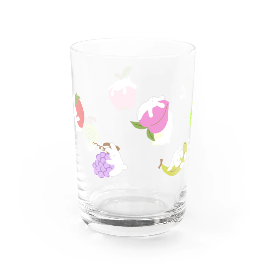 福モウフのくっつきうさぎ Water Glass :left