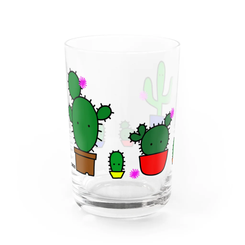 mkumakumaのサボテンズ Water Glass :left