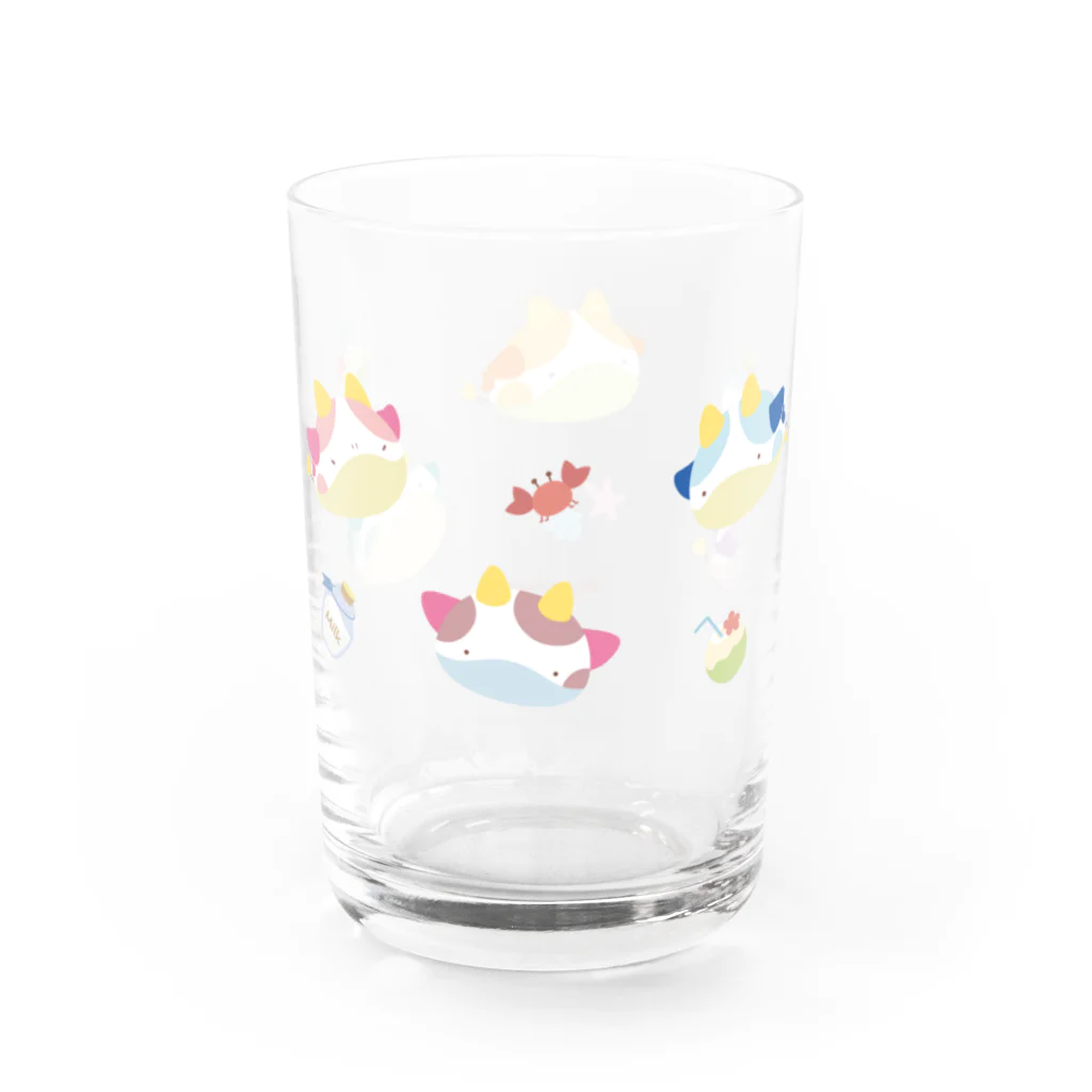 かわいそかわいい🍼ウミウシさんのウミウシさんがいっぱい🍼 Water Glass :left