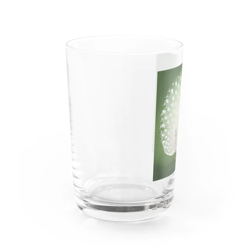 世界の絵画アートグッズの小原古邨 《孔雀》 Water Glass :left