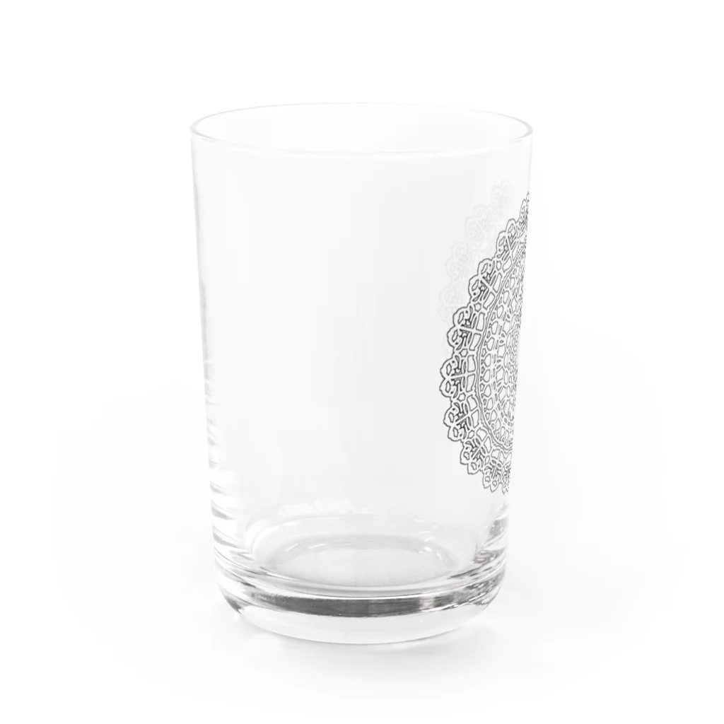 Tano_chante♪のフラワーオブ大天狗(縁取り) Water Glass :left