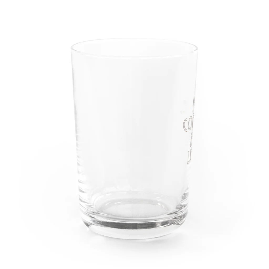 LOVE COFFEE SHOPの「NO COFFEE,NO LIFE．」 Water Glass :left