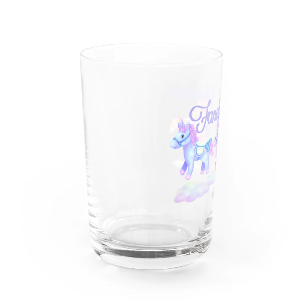 Carousel RabbitのFancy Unicorns Water Glass :left