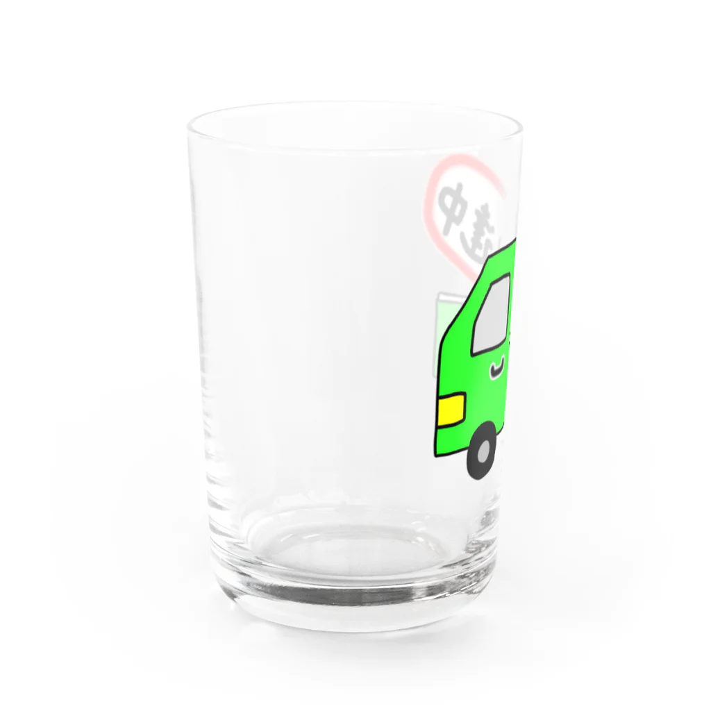 それいゆの配達中（軽トラック緑） Water Glass :left